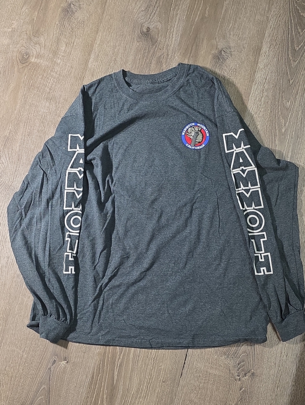 Mammoth Long Sleeve Crewneck Tee - Charcoal
